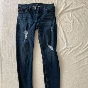 Hudson Krista Ankle Super Skinny Raw Hem Jeans